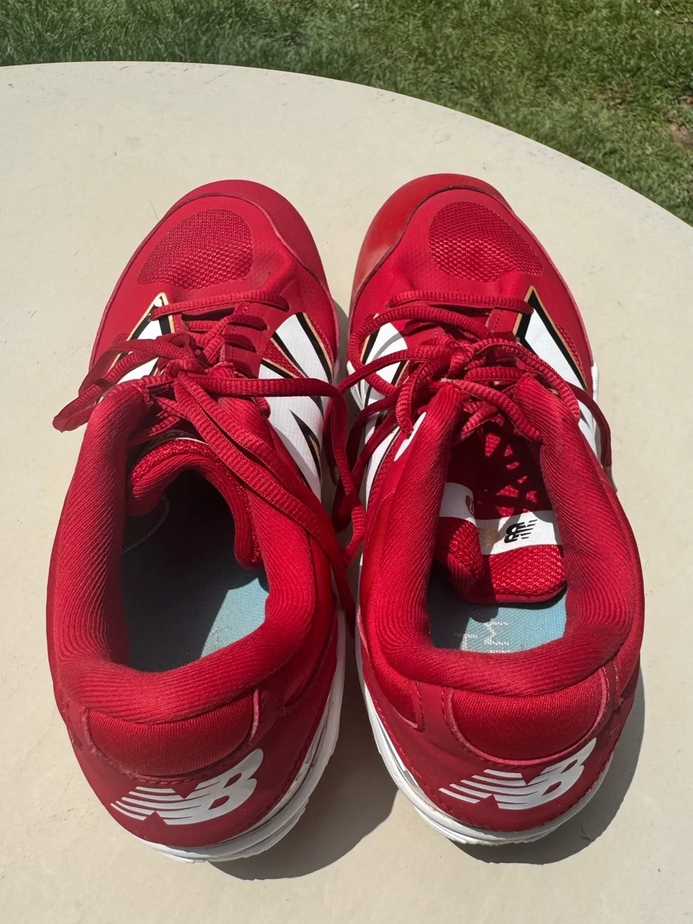 New Balance Fresh Foam Metal Baseball Cleats Red/White Men’s Size 12